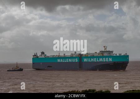 Manon in Richtung Royal Portbury Docks Stockfoto