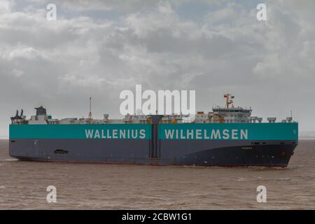 Manon in Richtung Royal Portbury Docks Stockfoto