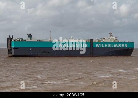 Manon in Richtung Royal Portbury Docks Stockfoto