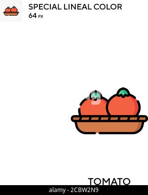 Tomate Special Lineal Farbe Vektor-Symbol. Tomate Icons für Ihr Business-Projekt Stock Vektor