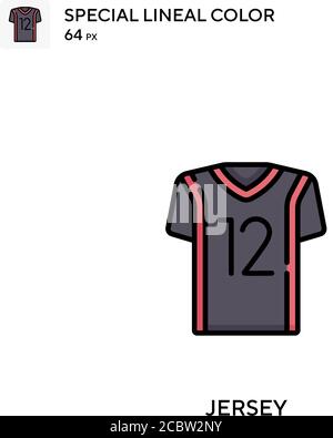 Jersey Special Lineal Farbe Vektor-Symbol. Trikot-Icons für Ihr Business-Projekt Stock Vektor