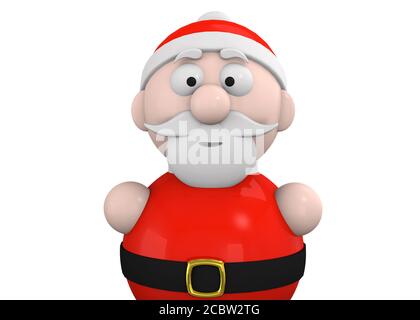 Santa Claus Charakter - 3D Stockfoto