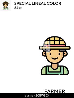 Farmer Special Lineal Farbe Vektor-Symbol. Farmer-Symbole für Ihr Geschäftsprojekt Stock Vektor