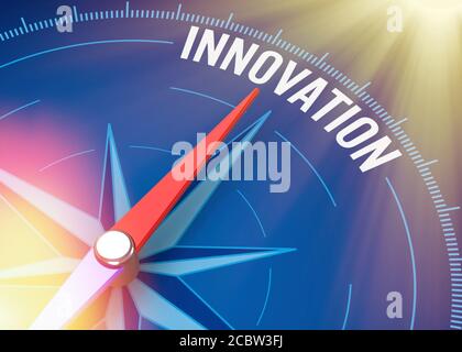 Zum Innovationskonzept - 3D Stockfoto