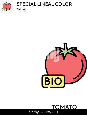 Tomate Special Lineal Farbe Vektor-Symbol. Tomate Icons für Ihr Business-Projekt Stock Vektor