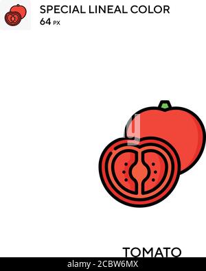 Tomate Special Lineal Farbe Vektor-Symbol. Tomate Icons für Ihr Business-Projekt Stock Vektor