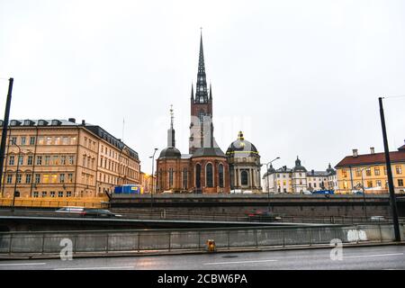 Riddarholmen Kirche Stockfoto
