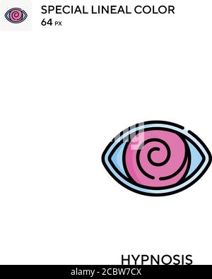 Hypnose Spezielle lineare Farbe Vektor-Symbol. Hypnose-Icons für Ihr Business-Projekt Stock Vektor