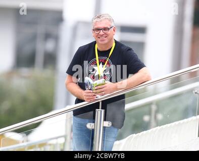 HOVE, Vereinigtes Königreich, AUGUST 15: Brian Jeeves von Yellow Advertiser während des ersten Tages der Bob Willis Trophy Southern Group zwischen Sussex CCC und Essex Stockfoto