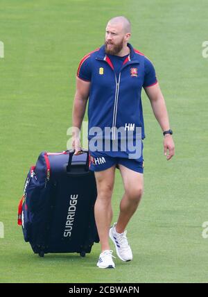 HOVE, Großbritannien, AUGUST 15: Harry McQueen von EssexDuring day one of Bob Willis Trophy Southern Group between Sussex CCC and Essex CCC at 1st Cen Stockfoto