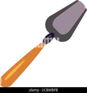 Symbol für Handschaufel. Cartoon von Hand Pflanze Schaufel Vektor-Symbol für Web-Design isoliert auf weißem Hintergrund Stock Vektor