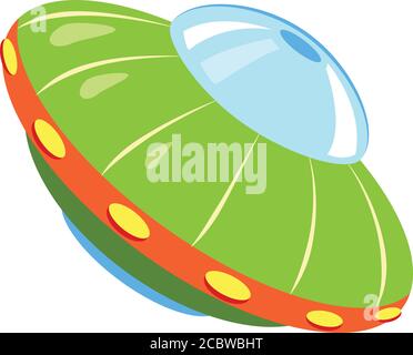 Astronomie-ufo-Symbol. Cartoon der Astronomie ufo-Vektor-Symbol für Web-Design isoliert auf weißem Hintergrund Stock Vektor