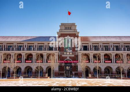 Tianjin / China - 14. Februar 2016: Alte Architektur im europäischen Stil in Tianjin, China. Im 19. Und 20. Jahrhundert wurden zahlreiche Gebäude im europäischen Stil erbaut Stockfoto