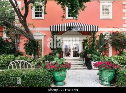 A Mano luxus Geschenke Shop, Naples, Florida, USA. Stockfoto