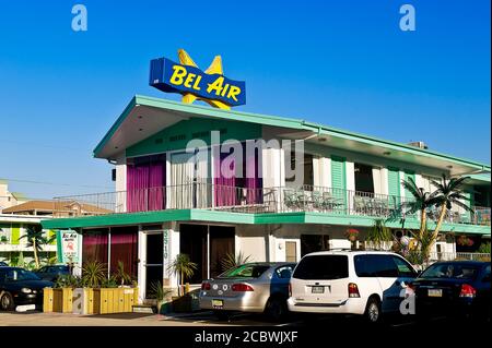 Bel Air Motel, Wildwood, New Jersey, USA. Stockfoto
