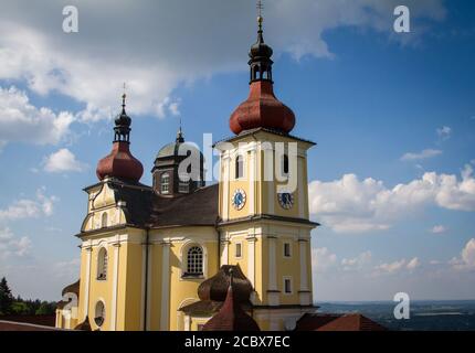 Kirche unserer Lieben Frau vom Guten Rat, Dobra Voda, Tschechische Republik Stockfoto