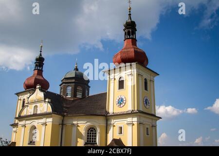 Kirche unserer Lieben Frau vom Guten Rat, Dobra Voda, Tschechische Republik Stockfoto