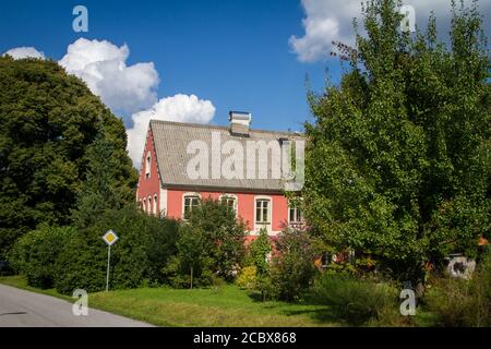 Haus in Hojna Voda, Tschechische Republik Stockfoto