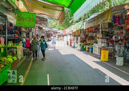 Dakeng malerische Wander- und Radwege Gegend. Beitun, Taichung, Taiwan. Stockfoto