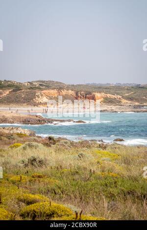 Strand in Sao Torpes, Costa Vicentina Stockfoto