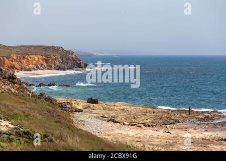 Strand in Sao Torpes, Costa Vicentina Stockfoto