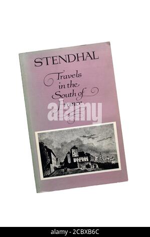 Stendhals Reiseberichte über seine Reise nach Südfrankreich von 1838 wurden erstmals 1930 nach seinem Tod veröffentlicht. Stockfoto