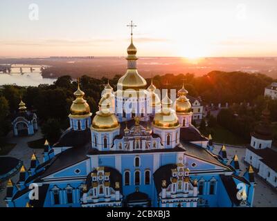 Kiew, Ukraine Luftaufnahme : St. Michael's Golden-Domed Monastery Stockfoto