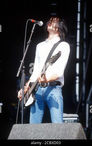 The Datsuns beim Reading Festival 2003, Reading, England, Großbritannien. Stockfoto