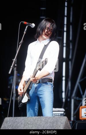 The Datsuns beim Reading Festival 2003, Reading, England, Großbritannien. Stockfoto