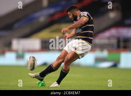 Leeds Rhinos' Rhyse Martin während des Betfred Super League-Spiels im total Wicked Stadium, St. Helens. Stockfoto