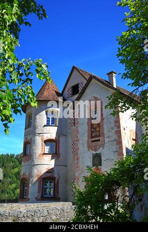 Das Schloss Glatt ist von einem Graben umgeben Stockfoto