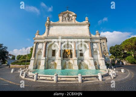 Der herrliche Acqua Paola Brunnen in Rom, Italien. Stockfoto