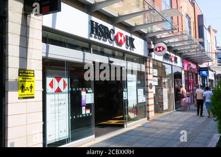 HSBC Bank in King's Lynn. Stockfoto