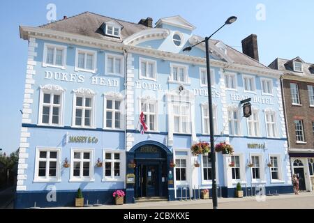 Das Dukes Head Hotel in King's Lynn. Stockfoto