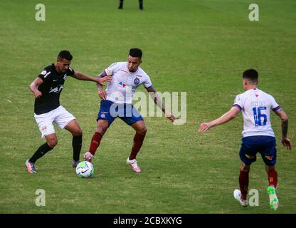 Salvador, Brasilien. August 2020. Gregore, während Bahia und Red Bull Bragantino, statt an diesem Sonntag (16), in einem Spiel gültig für die 3. Runde der brasilianischen Meisterschaft 2020, ein Spiel im Pituaçu Stadion, in Salvador, Bahia, Brasilien. Quelle: Tiago Caldas/FotoArena/Alamy Live News Stockfoto