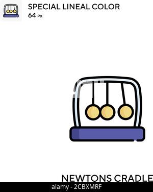 Newtons Cradle spezielles lineales Farbvektorsymbol. Newtons Cradle Icons für Ihr Business-Projekt Stock Vektor