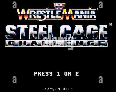 WWF Wrestlemania Steel Cage Challenge - Sega Master System - SMS – nur für redaktionelle Zwecke Stockfoto