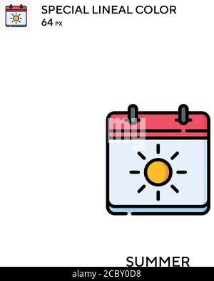 Sommer Special Lineal Farbe Vektor-Symbol. Sommer-Icons für Ihr Business-Projekt Stock Vektor
