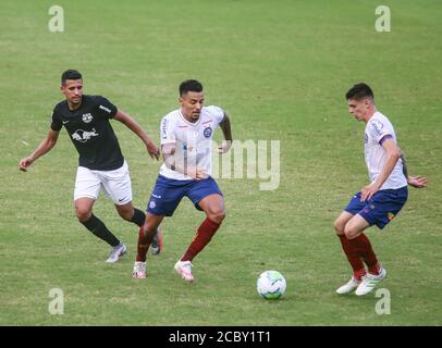 Salvador, Brasilien. August 2020. Gregore, während Bahia und Red Bull Bragantino, statt an diesem Sonntag (16), in einem Spiel gültig für die 3. Runde der brasilianischen Meisterschaft 2020, ein Spiel im Pituaçu Stadion, in Salvador, Bahia, Brasilien. Quelle: Tiago Caldas/FotoArena/Alamy Live News Stockfoto