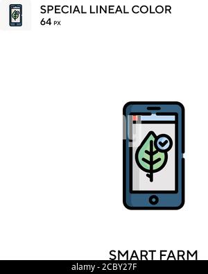 Smart Farm spezielles lineales Farbvektorsymbol. Smart Farm-Symbole für Ihr Geschäftsprojekt Stock Vektor