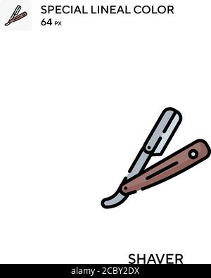 Shaver Special Lineal Farbe Vektor-Symbol. Rasierer-Symbole für Ihr Geschäftsprojekt Stock Vektor