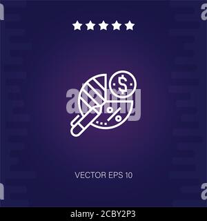 Gross Vektor Symbol moderne Illustration Stock Vektor