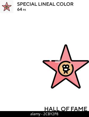 Hall of Fame Spezielle lineare Farbe Vektor-Symbol. Hall of Fame Symbole für Ihr Business-Projekt Stock Vektor