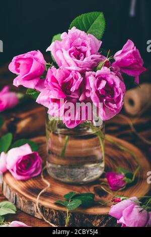 Bouquet von kleinen Gartenrosen Stockfoto