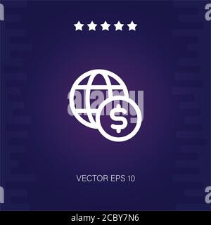 Economy Vektor Symbol moderne Illustration Stock Vektor