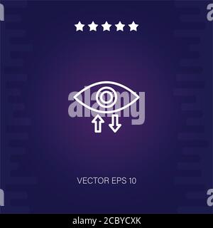 Visibility Vector Icon Moderne Illustration Stock Vektor