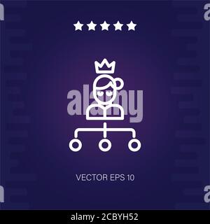 Hierarchische Struktur Vektor-Symbol Moderne Illustration Stock Vektor