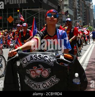 New York Städte jährliche Puerto Rican Day Parade auf 5th ave. Manhattan. Stockfoto