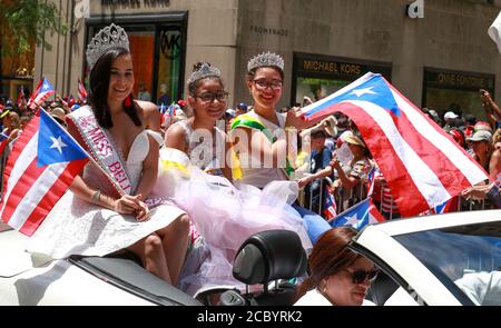 New York Städte jährliche Puerto Rican Day Parade auf 5th ave. Manhattan. Stockfoto
