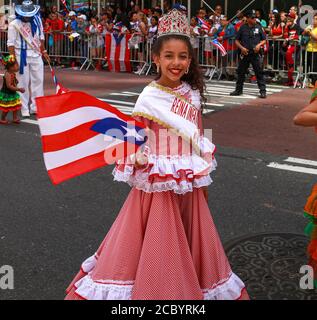 New York Städte jährliche Puerto Rican Day Parade auf 5th ave. Manhattan. Stockfoto